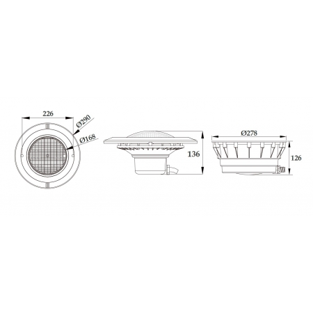 Lampa basenowa LED PHJ-RC-PC290 18 / 25 / 35 / 40 Watt, dowolny kolor i RGB